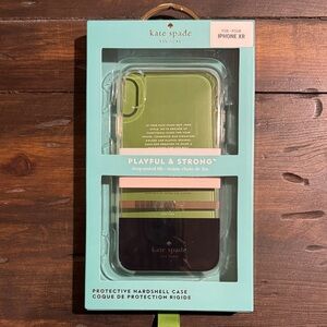 Kate Spade Olive and Black iPhone XR Case